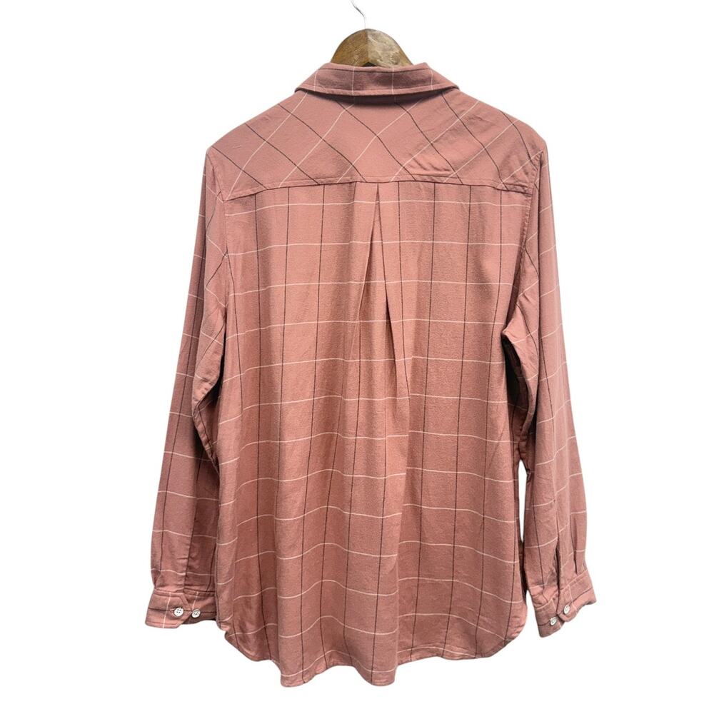 rag & bone Quinn Plaid Button Up Shirt in Pink Multi size Large NWT - Picture 4 of 6